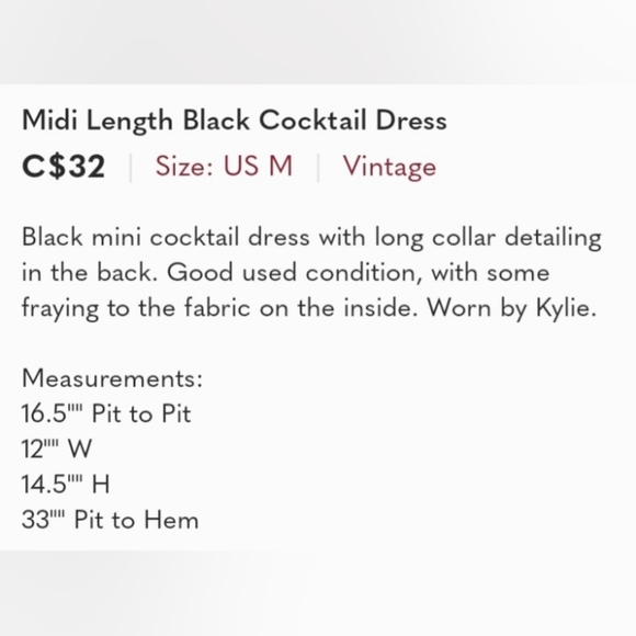 The Beaches Band Midi Length Black Cocktail Dress - Picture 5 of 5